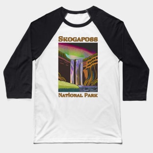 Skogafoss National Park Baseball T-Shirt